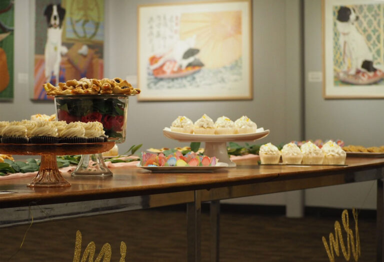 Delicious desserts at a wedding shower at the Sigal Museum.
