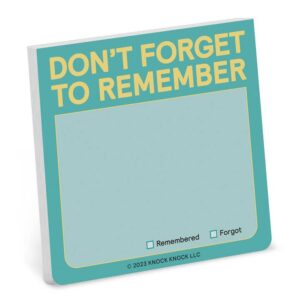 Don't Forget to Remember Sticky Note