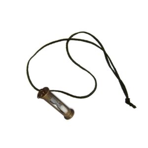 Classic Antiqued Brass Sand Timer on a Cord