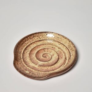 Hand Thrown Dishwasher Safe Spoon Rest - White