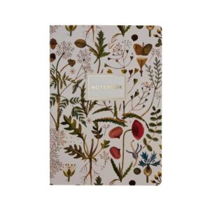 Greens and Flowers Notebook