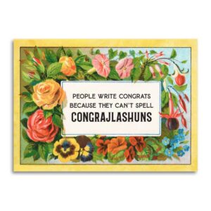 People Write Congrats Because They Can't Spell Card
