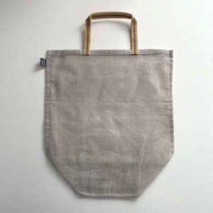 100% cotton gauze net eco produce bags with handle - large gray