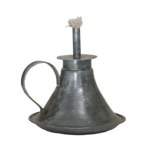 5" Early American Camphene-Style Open Flame Lamp