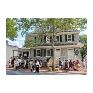 1753 Bachmann Publick House postcard - Exterior