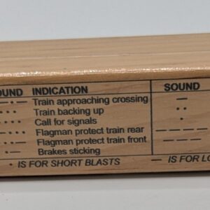 Wooden Train Whistle