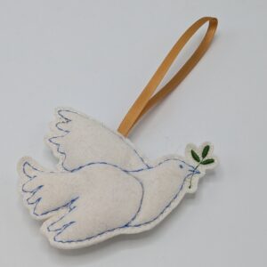Dove Felt Ornament
