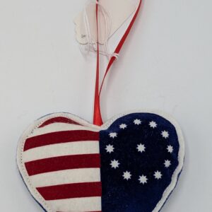 Flag Heart Ornament