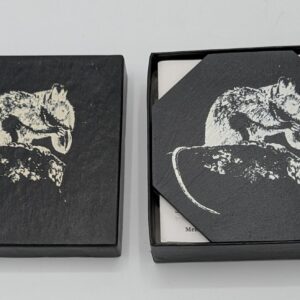 Local Slate Coaster Set - Squirrel
