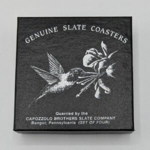 Local Slate Coaster Set - Hummingbird