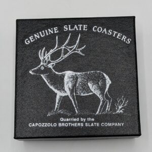 Local Slate Coaster Set - Deer