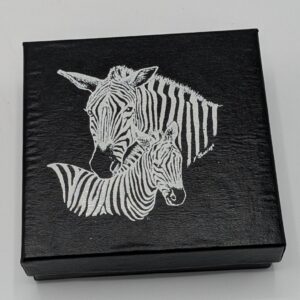 Local Slate Coaster Set  - Zebra