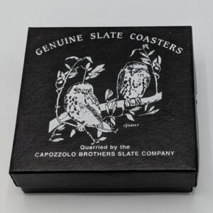 Local Slate Coaster Set - Owls