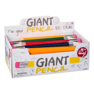 Giant Pencil, 15", Assorted Colors