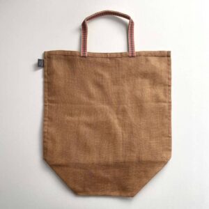 100% cotton gauze net eco produce bags with handle - large tan