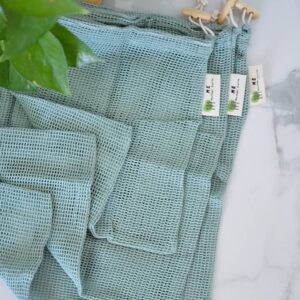 Organic Cotton Mesh Produce Bags- 3 Pack