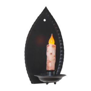 Rustic Colonial Crimped Candle Sconce