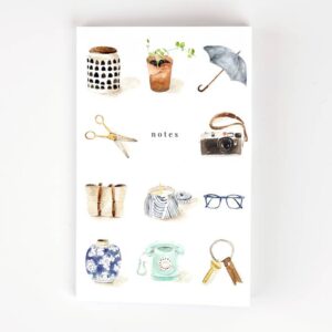 Everyday Things Notebook with Original Watercolor Artwork