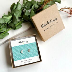 Half Moon Post Earrings - World Finds