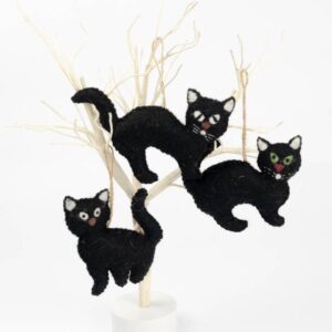 Black Cat Felt Ornament