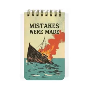 Mistakes Were Made - Funny Spiral Memo Notepad