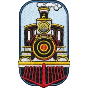 Patch - Train - Steam Railroad In Black, Red And Yellow