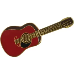 Enamel Pin - Guitar - Red Martin Dreadnought