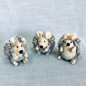 Felt Hedgehog Ornament