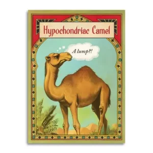 Hypochondriac Camel Funny Get Well Soon Card