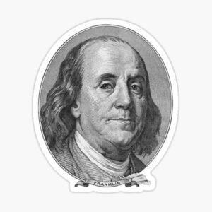 Benjamin Franklin Sticker