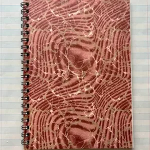 Antique Endpaper Notebook -Small - Rust & Gold / Unlined