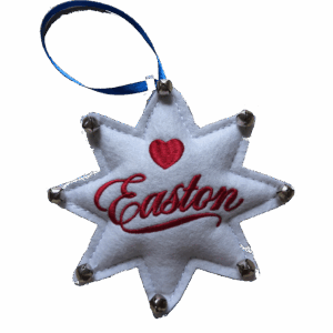Easton Ornament - White Star