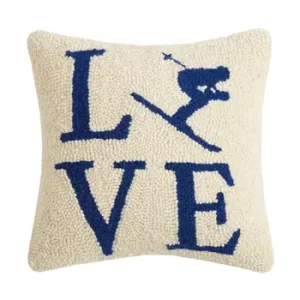 Love Ski Hook Pillow
