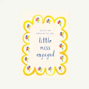 Little Miss Engaged Card