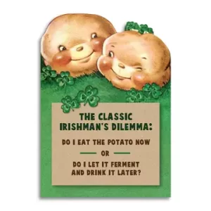 Classic Irishman's Dilemma St. Patrick's Day Card